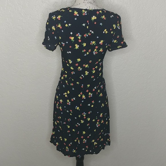 Laura Ashley Black Floral Dress - Picture 3 of 5